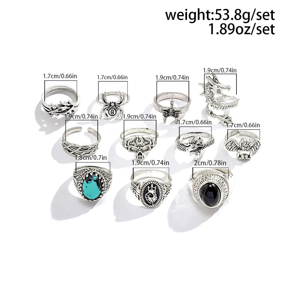 Wholesale Geometric Irregular Zinc Alloy Ring Fashion Accessory Gift Boutique Resale