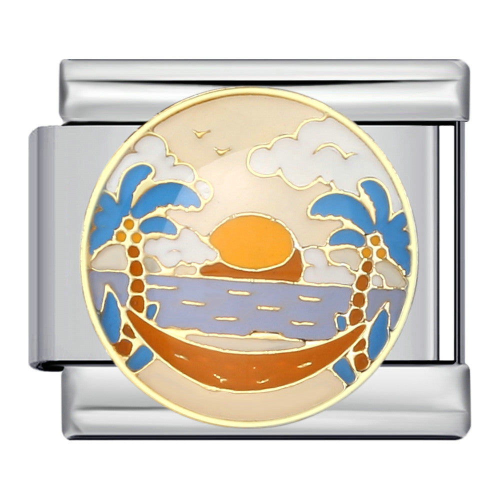 Wholesale Italian Module Bracelet Stainless Steel Welding Oil Dropping DIY  Bracelet