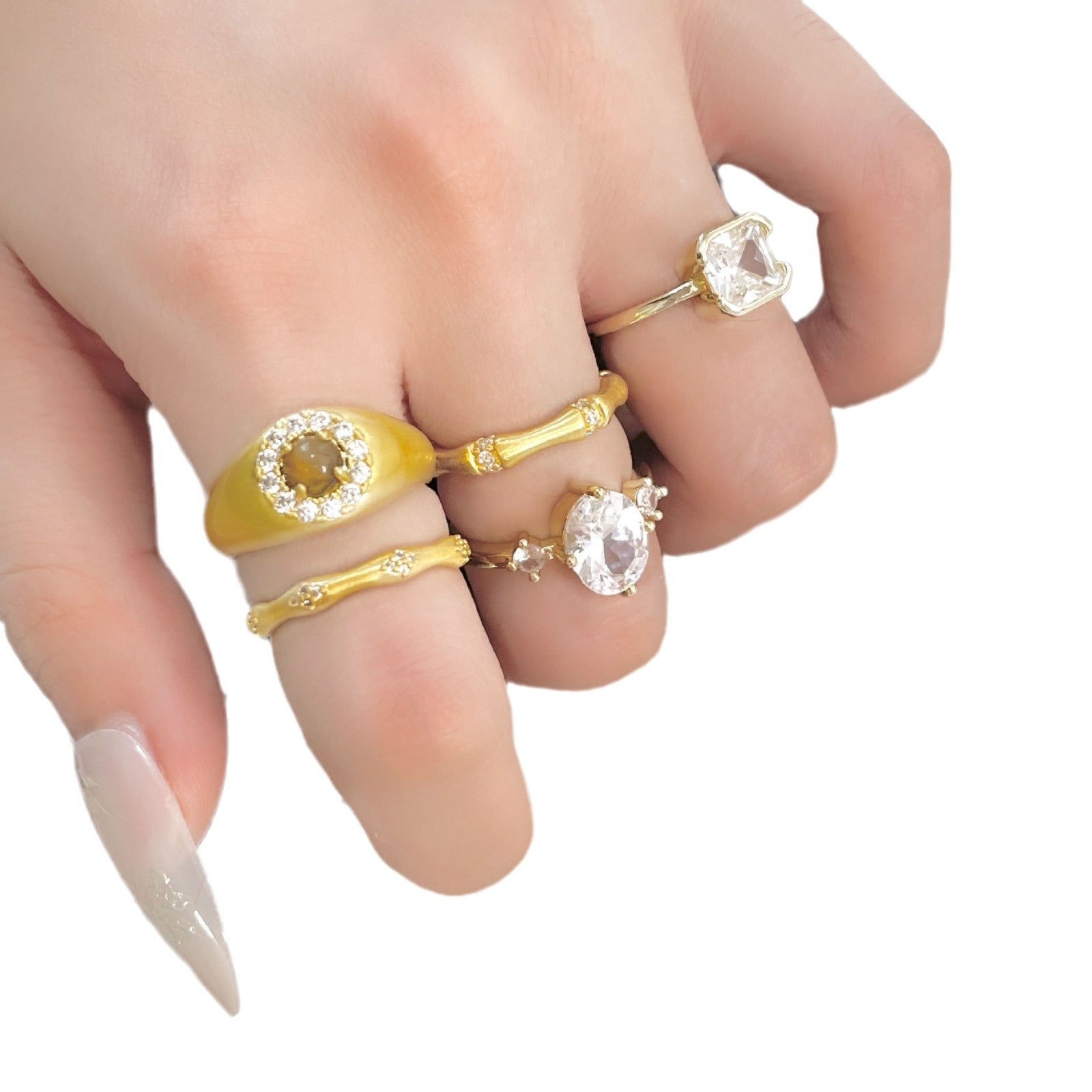 Wholesale  Color Enamel Silver Ring