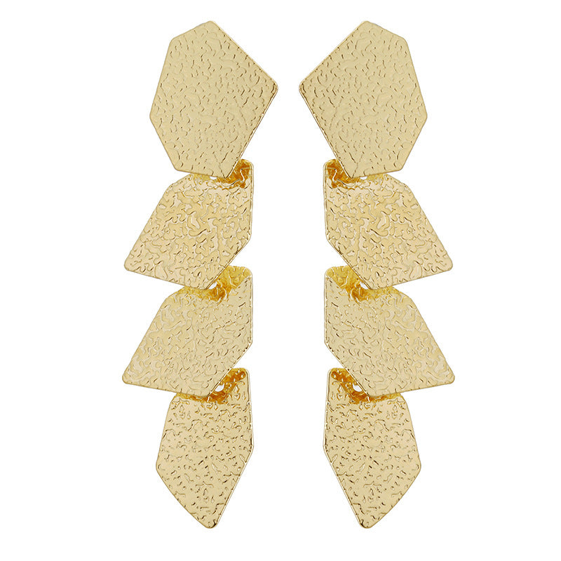 Wholesale  Round Pieces Exaggerated Earrings