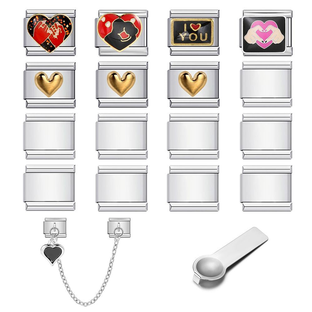 Wholesale Stainless Steel DIY Modular Bracelet Set,  Multifunctional Elastic Detachable Watch Chain for Jewelry Accessory