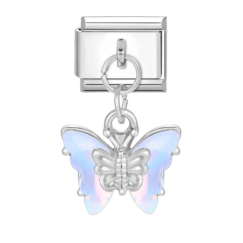 Wholesale Italian Charm Bracelet 9mm DIY Splicing Removable Stainless Steel Romantic Pendant Composable Bracelet