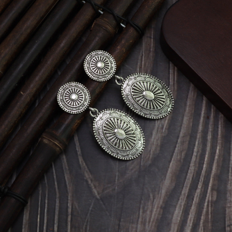Wholesale Bohemian Retro Teardrop Dangle Stud Earrings with Tassels