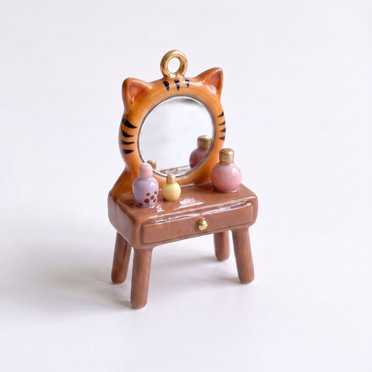 Wholesale Retro Animal Print Miniature Furniture Charms Copper DIY Pendant Necklace Accessory Bag Charm Craft Supply