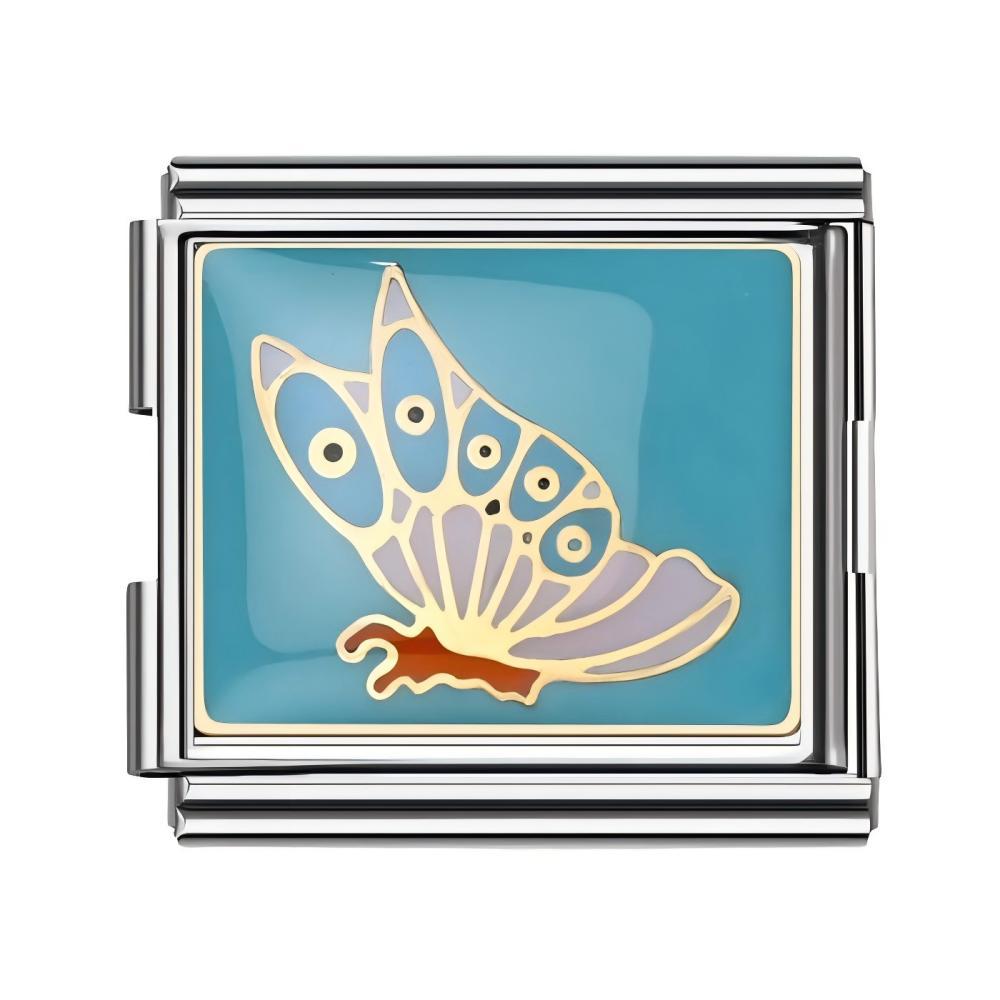 Wholesale 10pcs Italian Charm Bracelet 9mm DIY Splicing Heart Devil Eye Stainless Steel Composable Bracelet