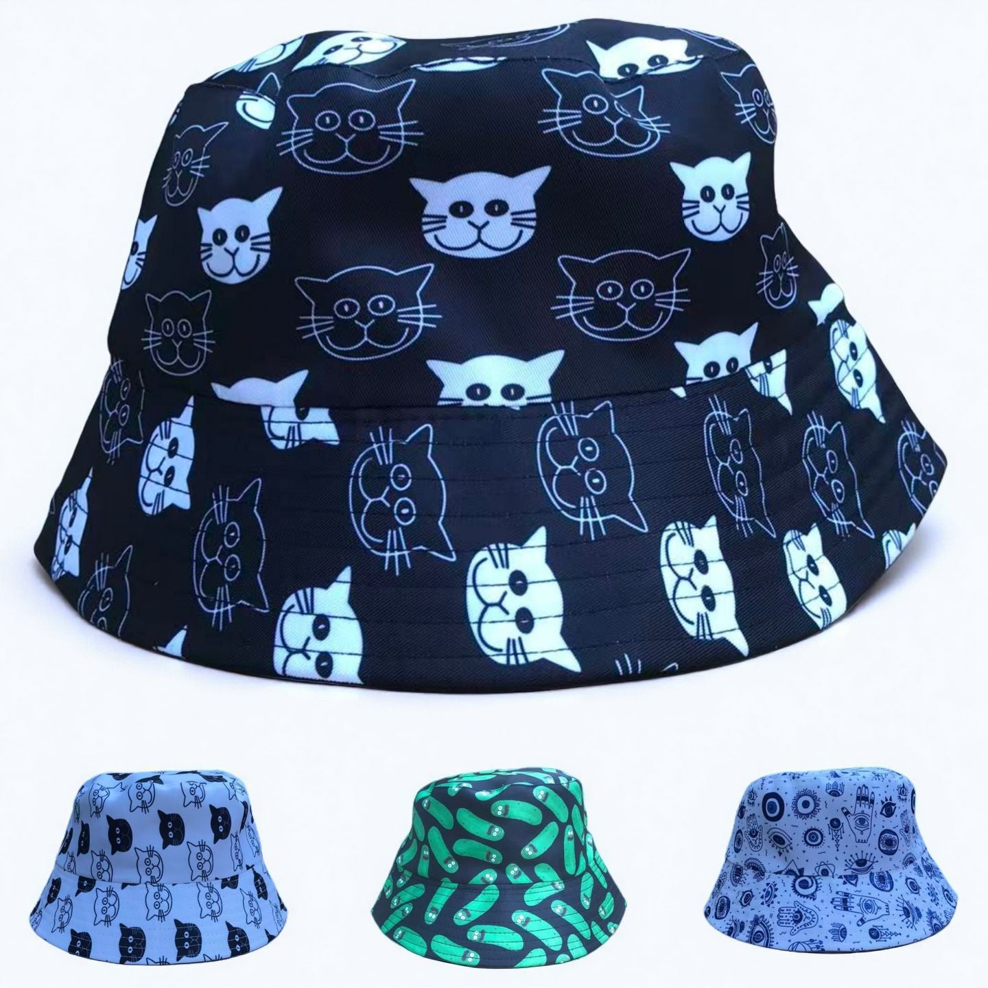 Wholesale Fruit Floral Print Bucket Hat For Adults Sun Protection Outdoor Fashion Accessory Boutique Gift Resale