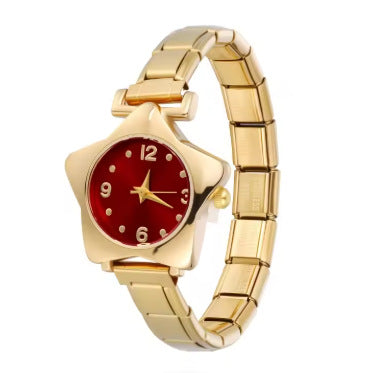 Wholesale Colorful five-pointed star stainless steel watch band