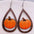 Wholesale Thanksgiving wooden earrings pumpkin turkey car water drop pendant earrings