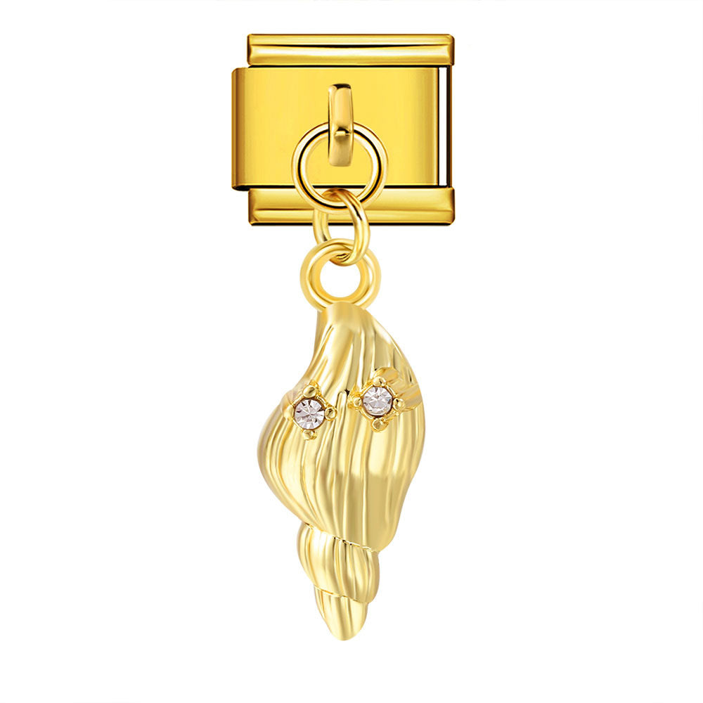 Wholesale Italian Charm Bracelet 9mm DIY Marine life Creative Stainless Steel Composable Bracelet