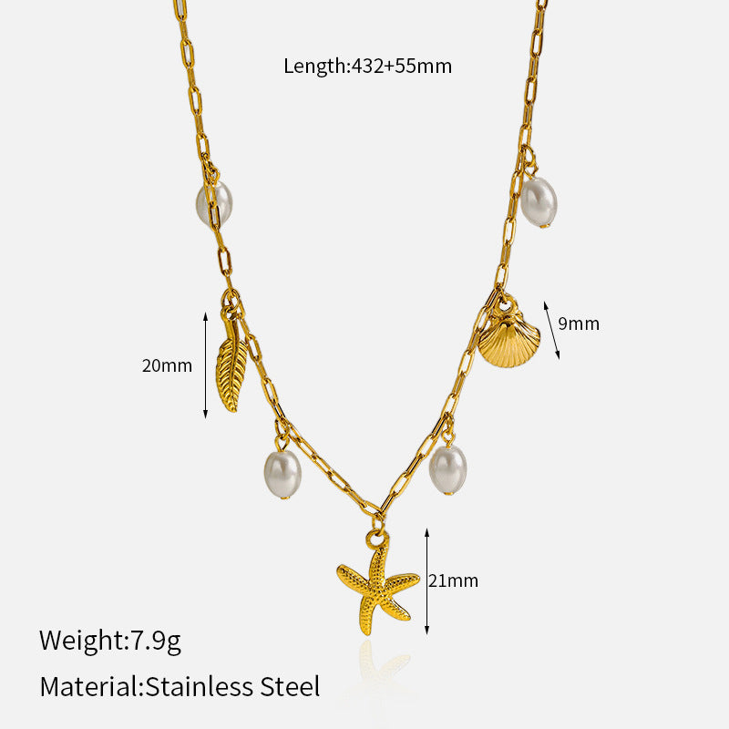 Wholesale Stainless Steel Marine Series High-End Necklace
