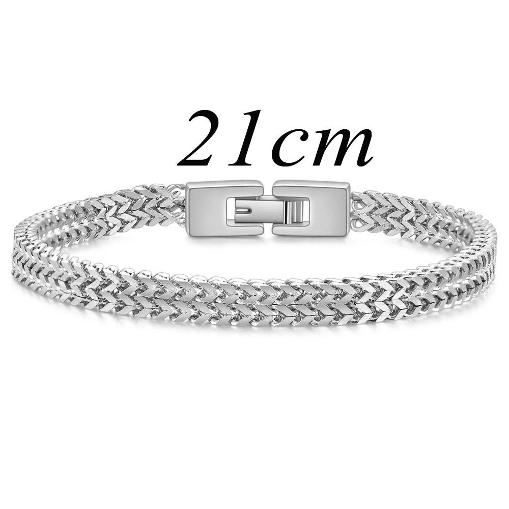 Wholesale Stainless Steel 6MM Keel Snake Chain Bracelet for Men Titanium Steel Bracelet Men's Bracelets ACC-BT-ZhongZhe005
