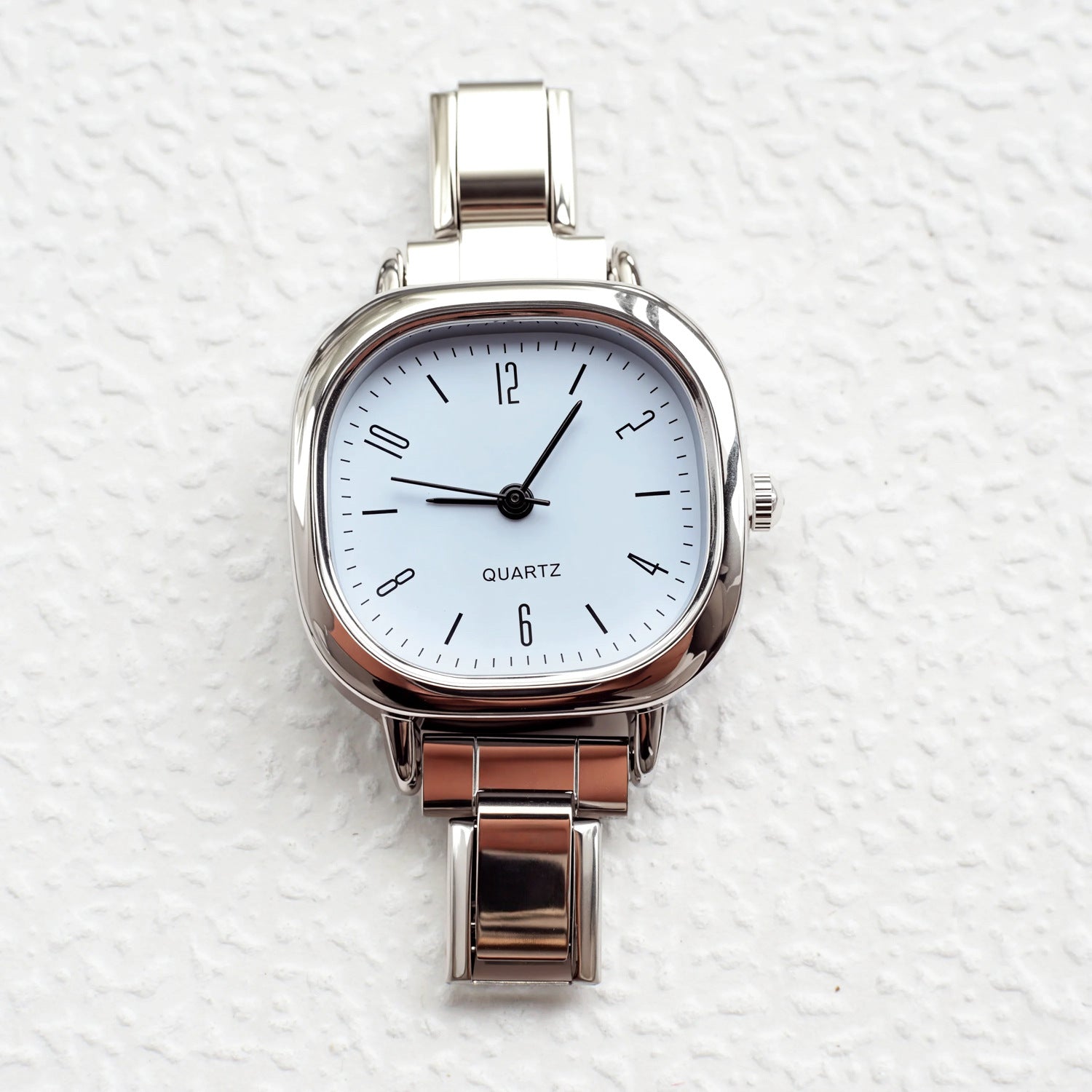 Wholesale Modular bracelet watch quartz watch wholesale silver colorful small square versatile DIY watch strap