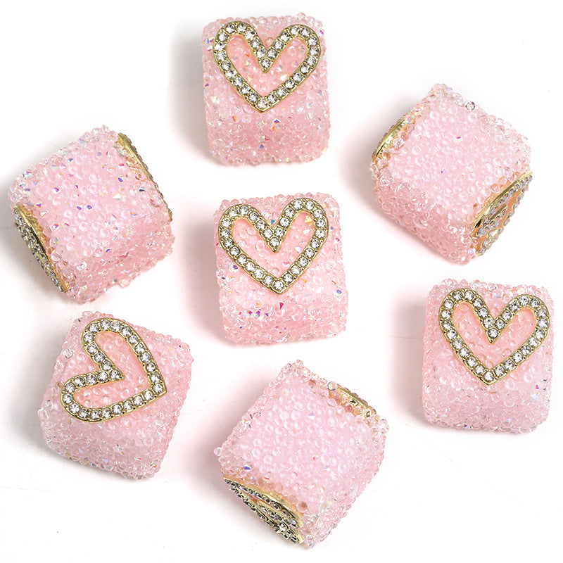 Wholesale of 5pcs Water Diamond Sugar Beads Butterfly Five Pointed Star Square Diamond Ball Beads ACC-BDS-BLG009