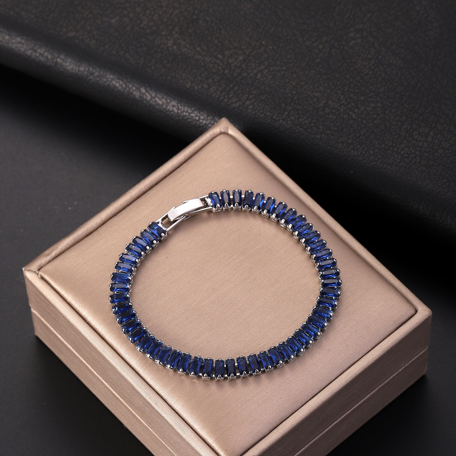 Wholesale Colorful Zircon Tennis Chain Bracelet Fashion Accessory Gift Boutique Resale