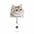 Wholesale Cute Cat Acrylic Retractable Rotating Badge Keychain