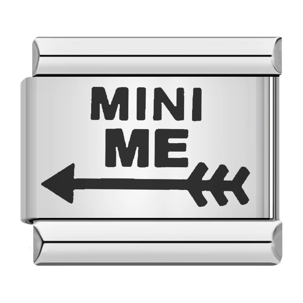 Wholesale 9mm Italian Charm Starter Bracelets DIY Laser Single Section Creative Stainless Steel Composable Bracelet