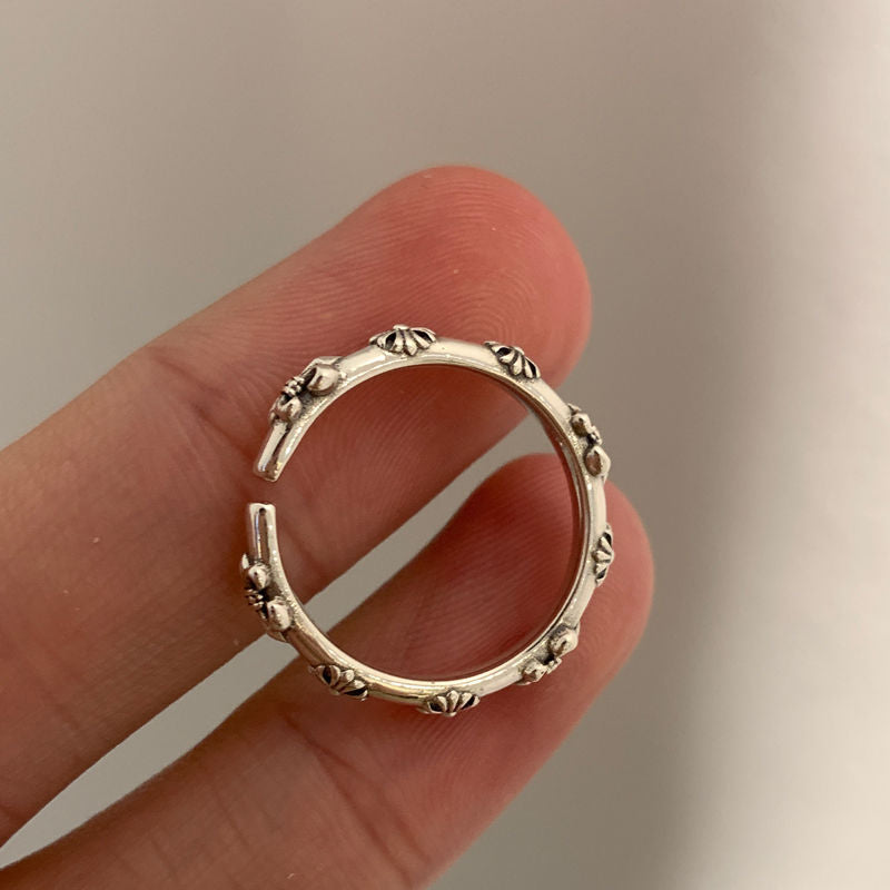 Wholesale 925 Sterling Silver Iris Open Ring