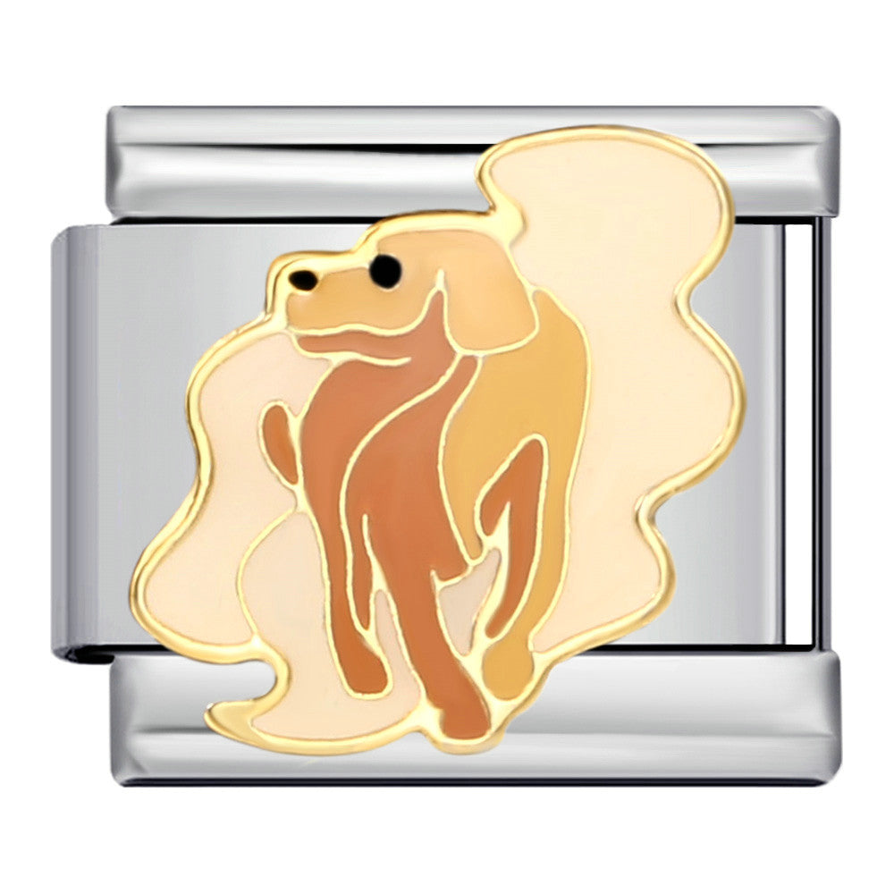 Wholesale  Italian Charm Bracelet 9mm DIY Splicing Removable Cartoon Pet Stainless Steel Composable Bracelet