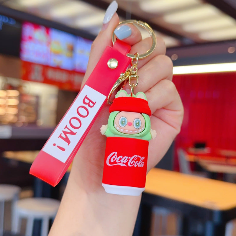 Wholesale Cute cartoon silicone keychain