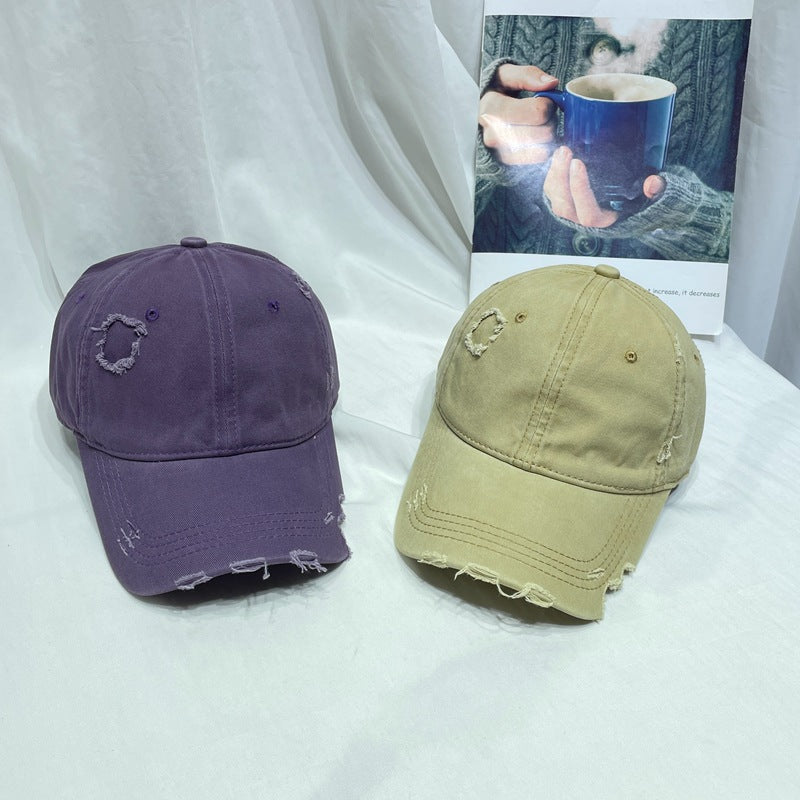 Wholesale  Solid Color Notched Baseball Hat