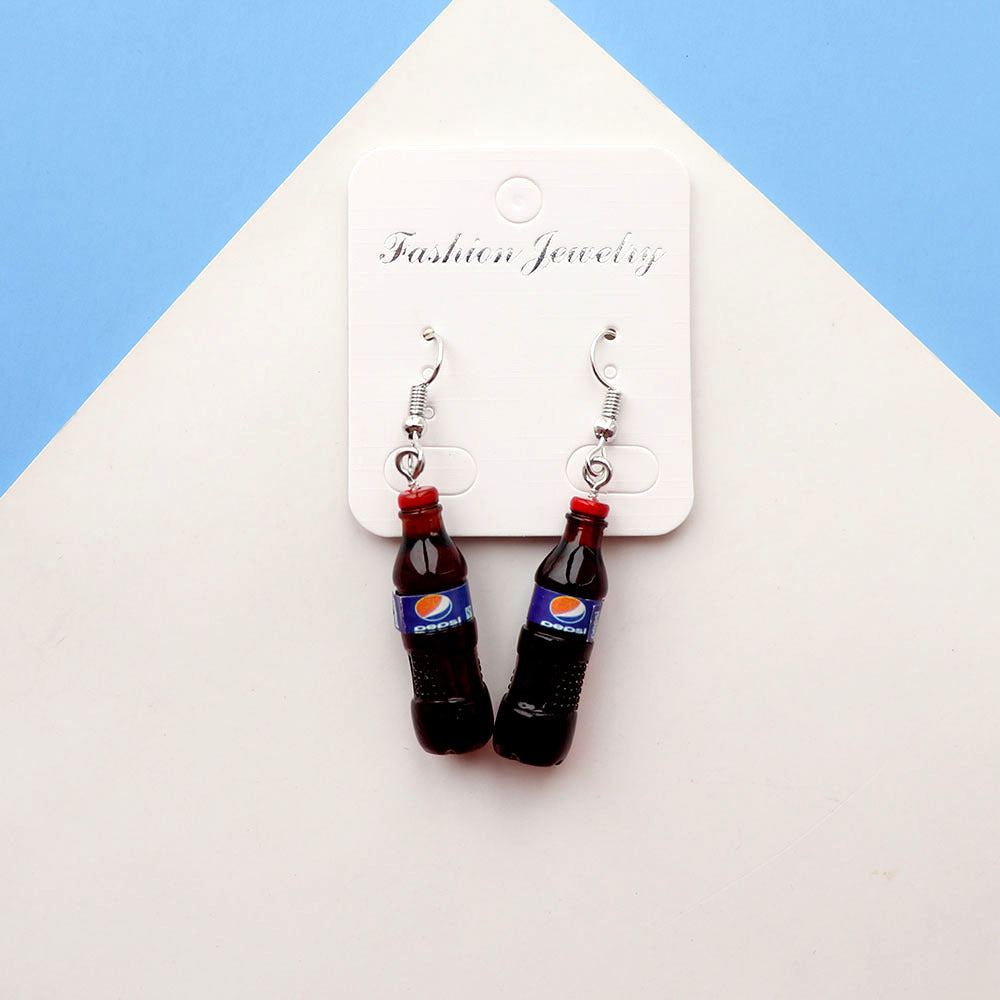 Wholesale Summer  Soda Bottle Earrings