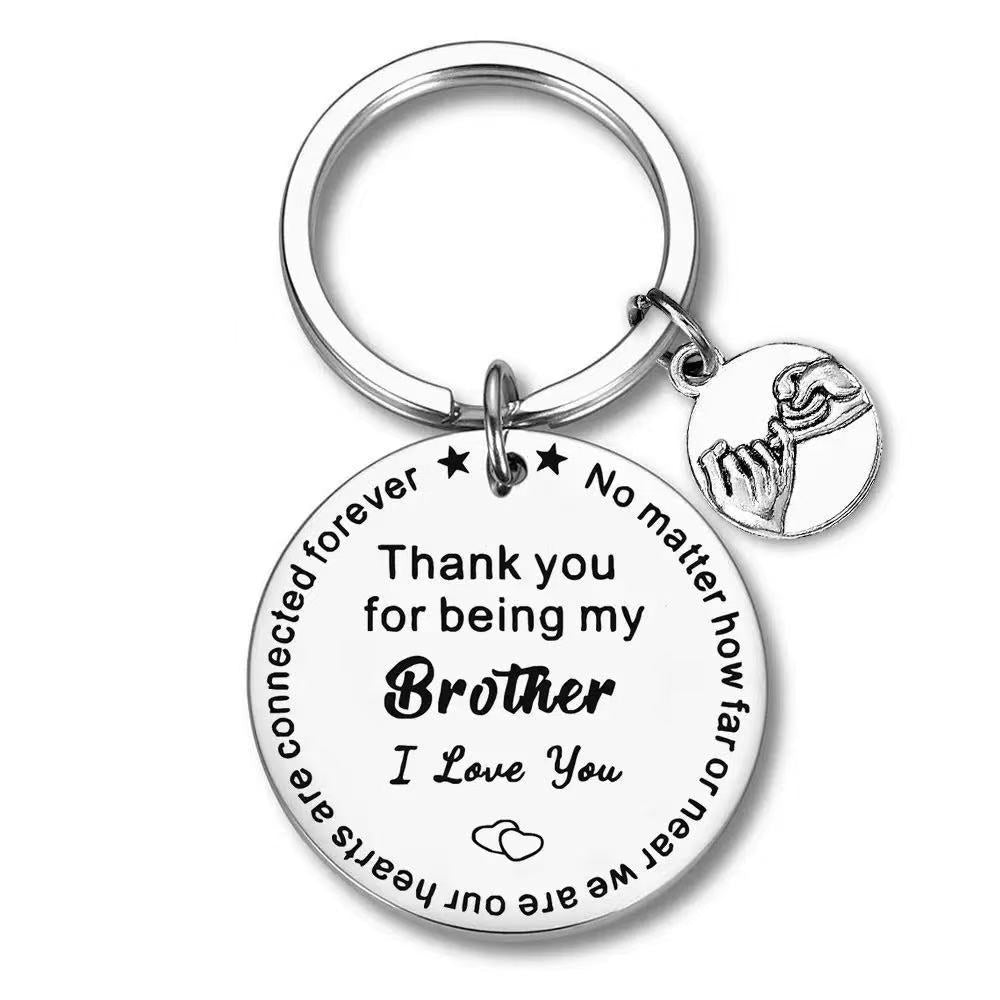 Wholesale Hand In Hand Friendship Engraved Stainless Steel Keychain Fashion Car Key Accessory Gift For Family And Classmates