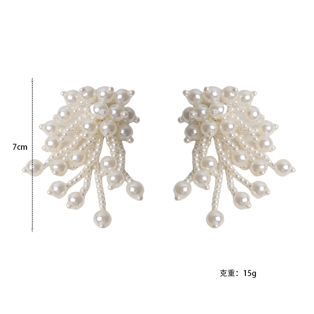 Wholesale  pearl tassel earrings
