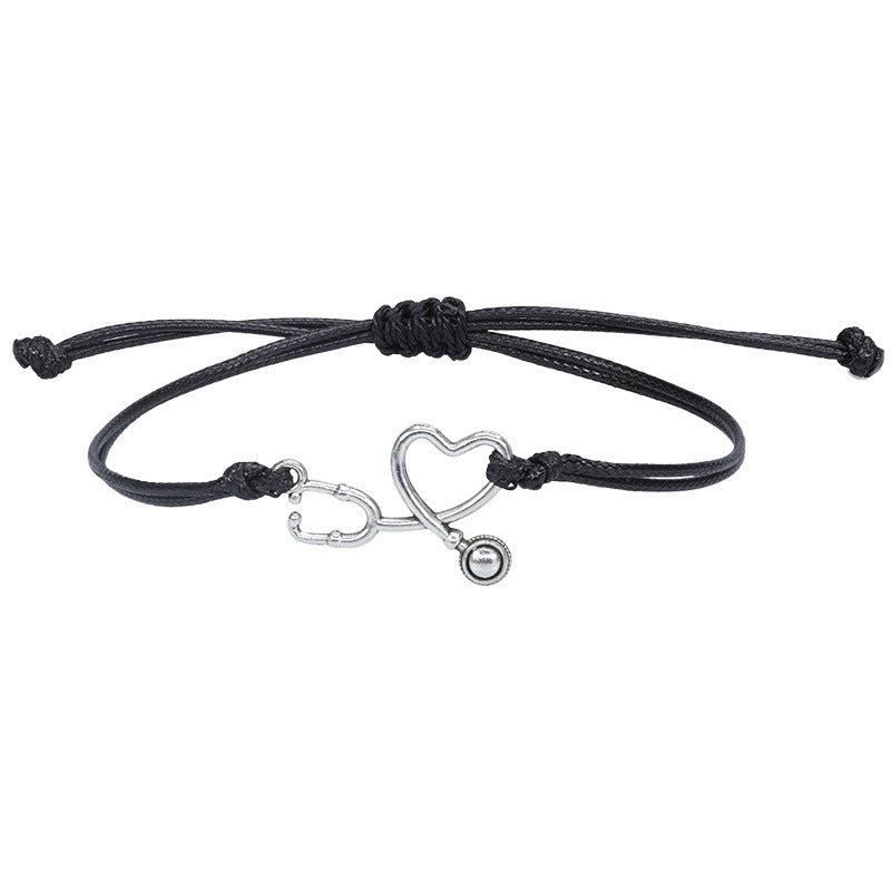 Wholesale  nurse ECG woven bracelet stet