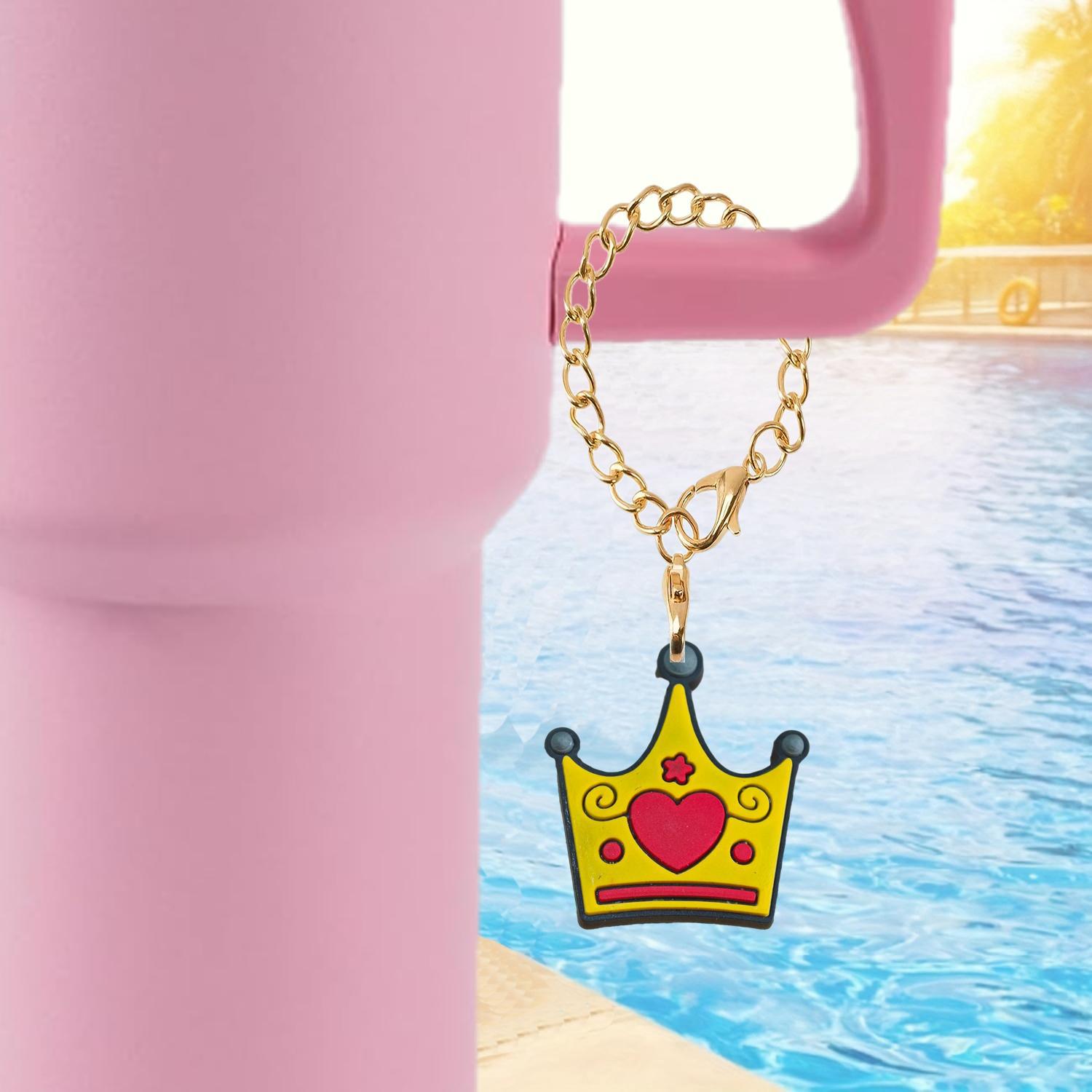 Wholesale Bow Crown Soft Rubber Hanging Chain Cup Accessories Chain ACC-CA-XieJi001