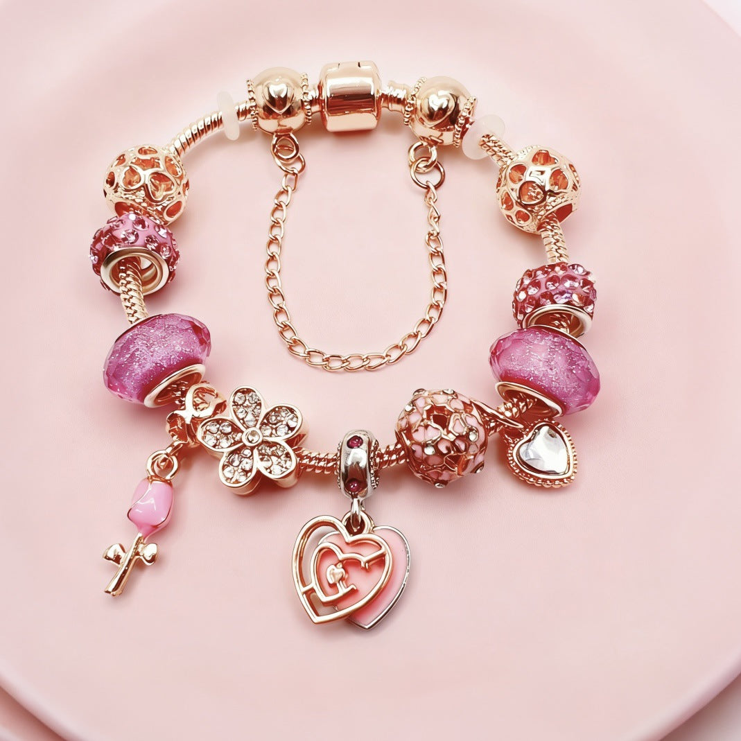 Wholesale Swan Heart Design Bracelet Gold Fashion Accessory Gift for Women