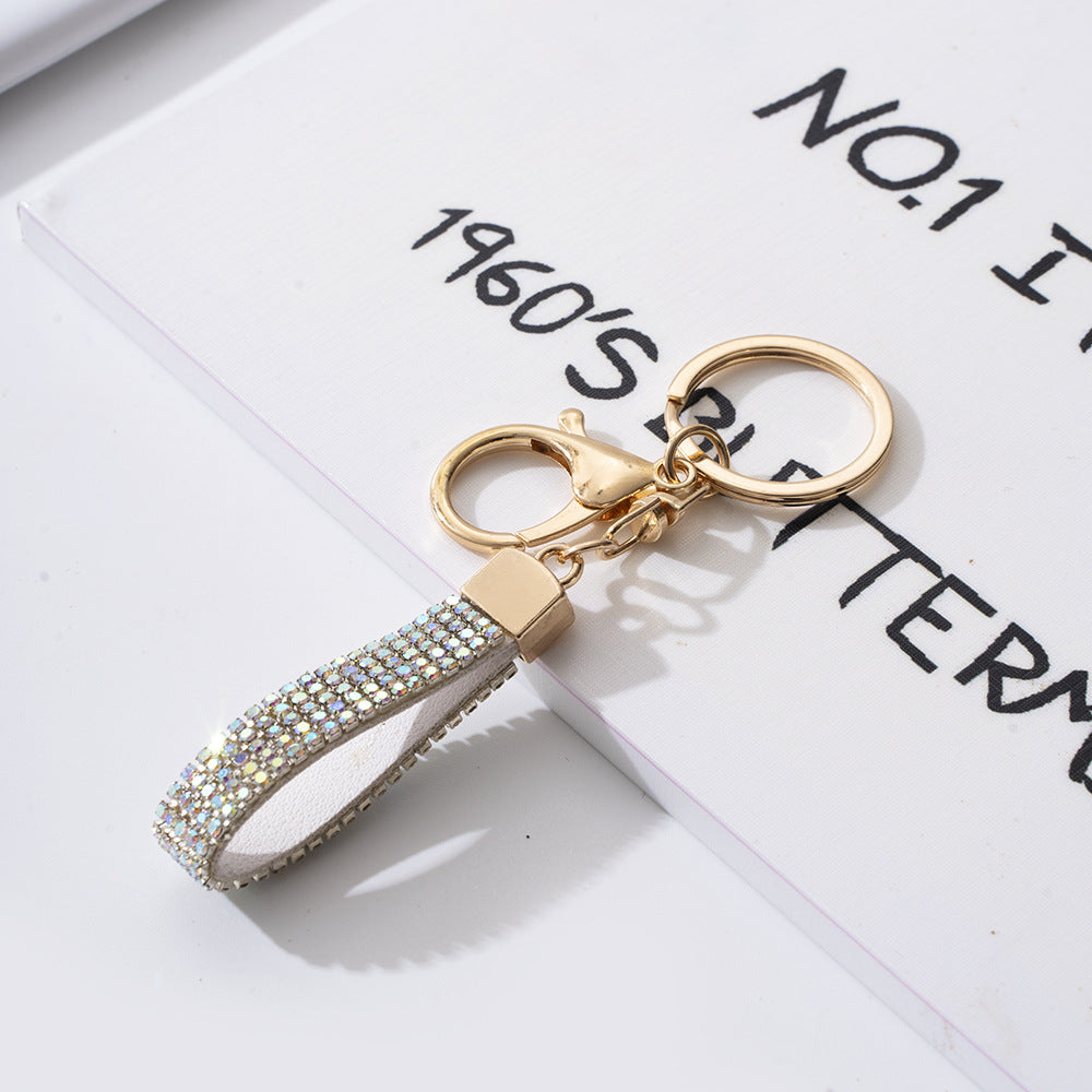 Wholesale Rhinestone Lanyard Keychain Car Key Pendant Bag Ornaments ACC-KC-ZhiYa031