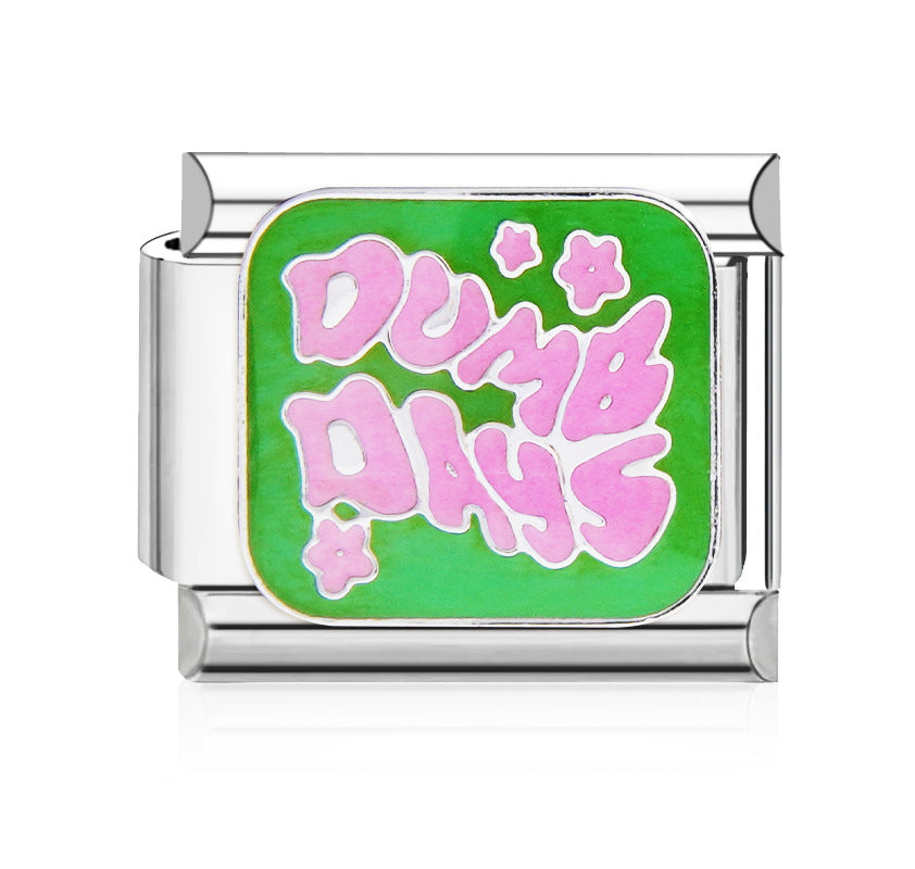 Wholesale Italian Charm Bracelet 9mm DIY Splicing Cute Creative Stainless Steel Composable Bracelet