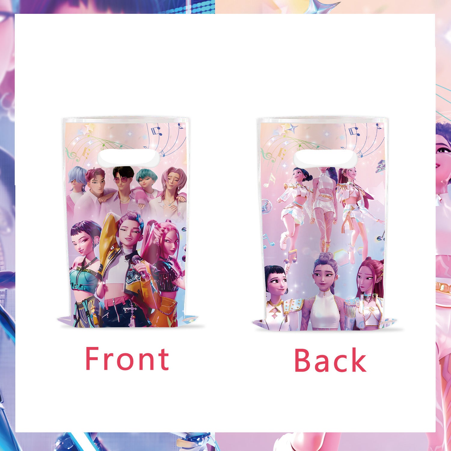 Wholesale KPOP  birthday party decoration tableware supplies atmosphere layout five-piece set kpop