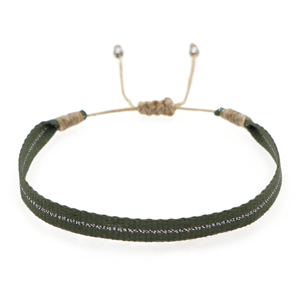 Wholesale Ethnic Style Webbing Lucky Stacking Bracelets Miyuki ACC-BT-Qiqi020