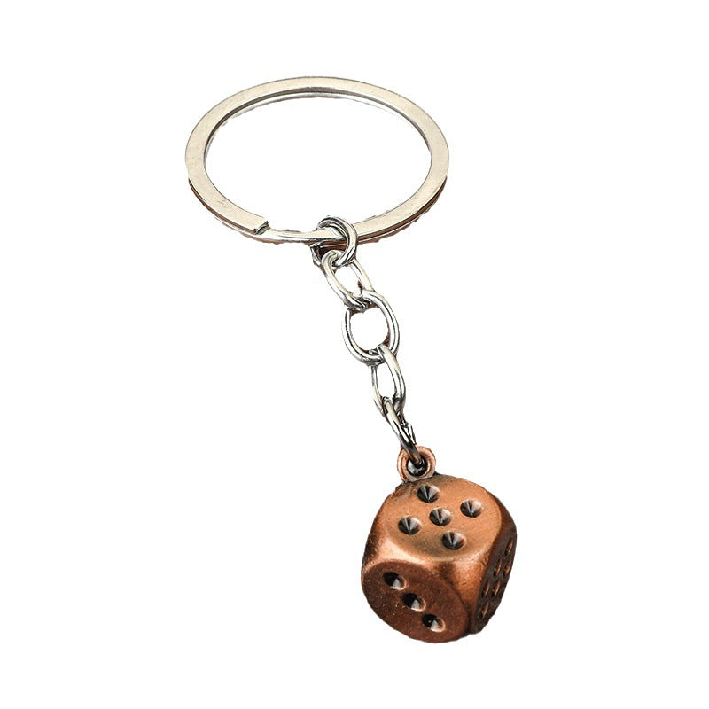 Wholesale Zinc Alloy Dice Keychains ACC-KC-YuJia008