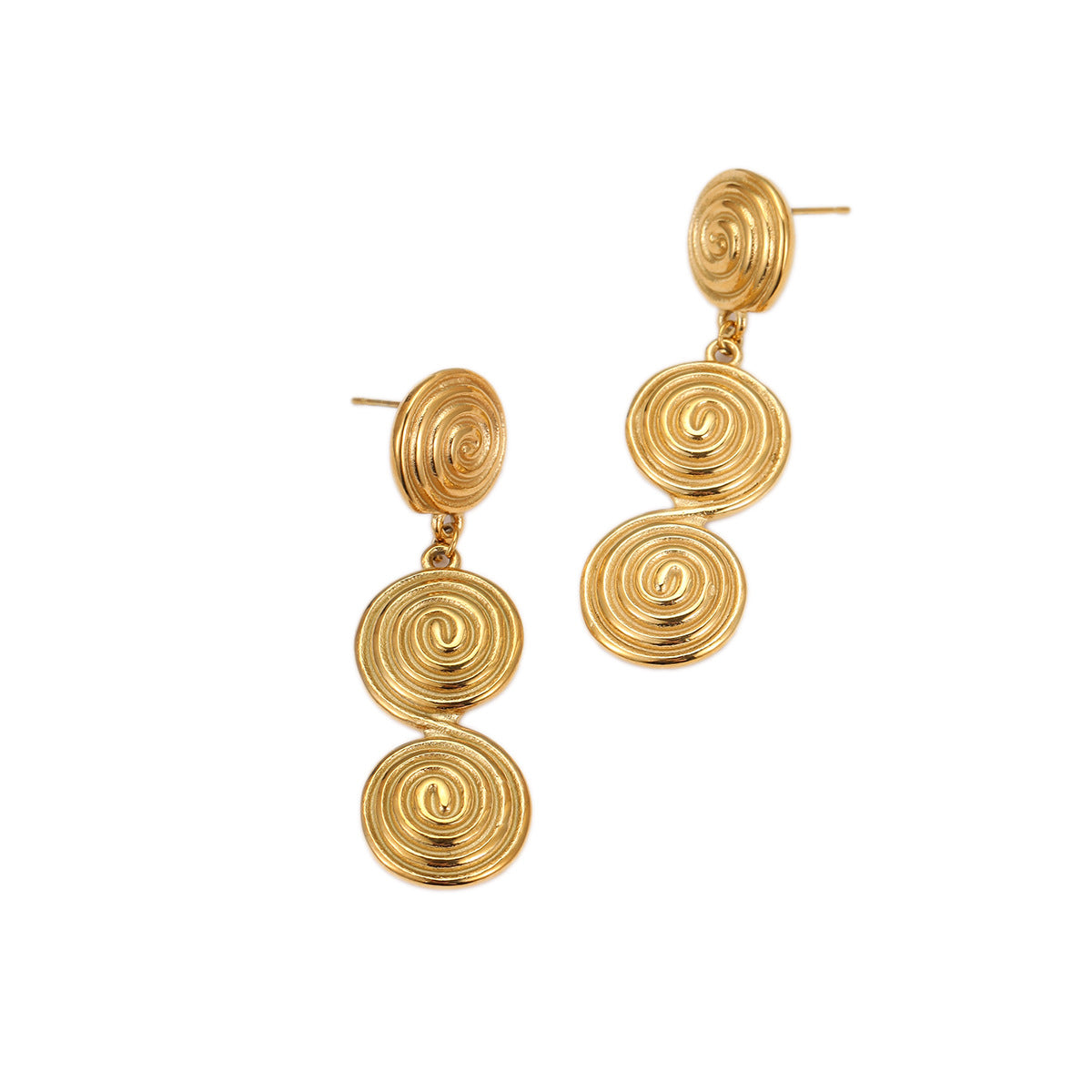 Wholesale  thread ring earrings stainless steel earrings