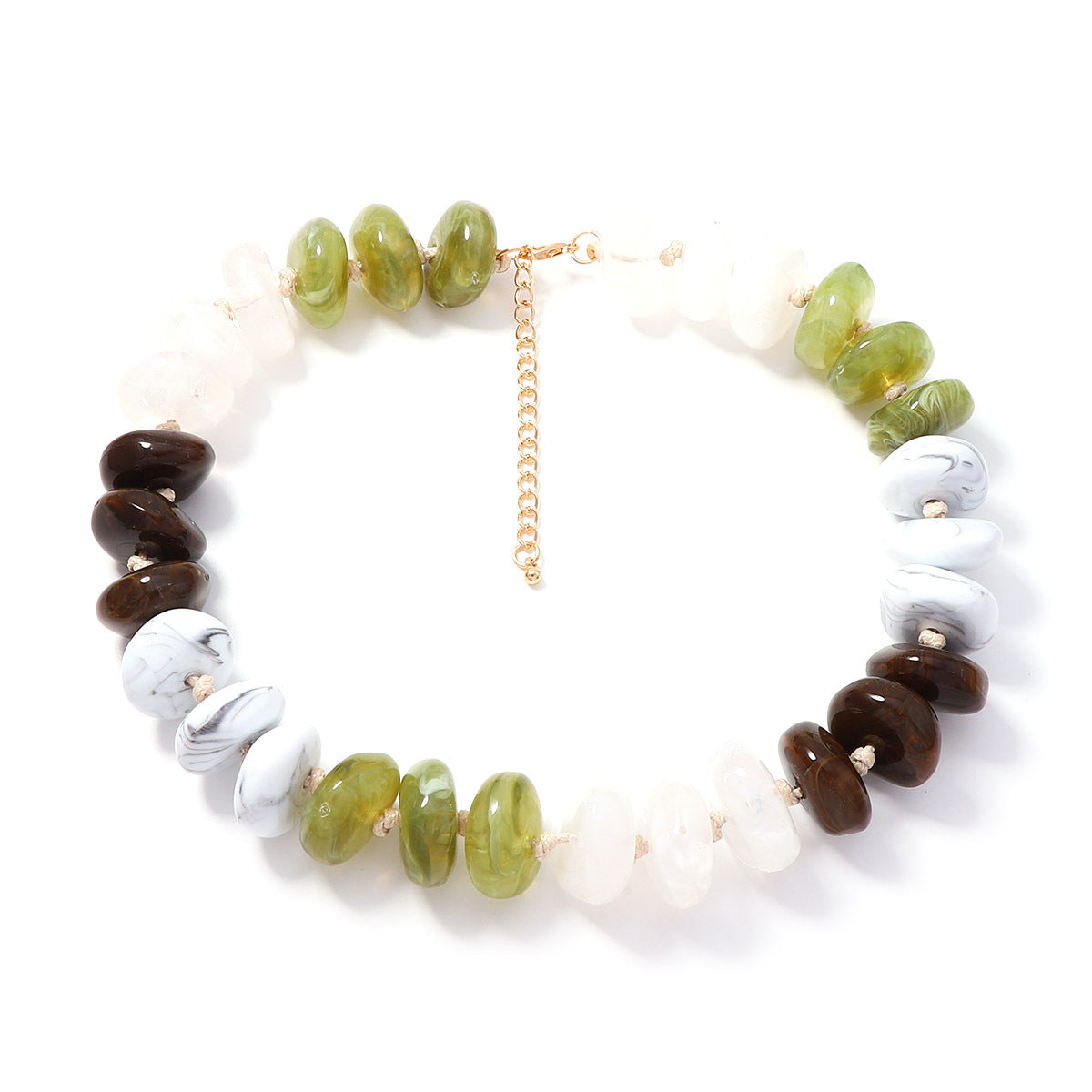 Wholesale Stylish Multicolor Beaded Necklace Chic Jewelry Accessory For Women