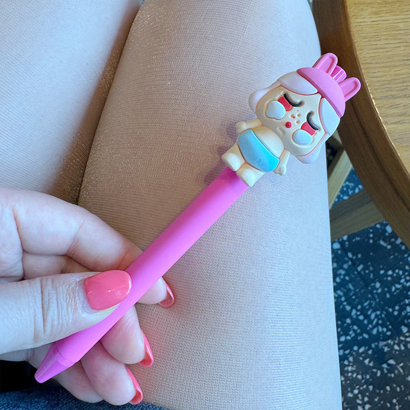 Wholesale  Cute Cartoon Gel Pen Cute Creative Push  Pen