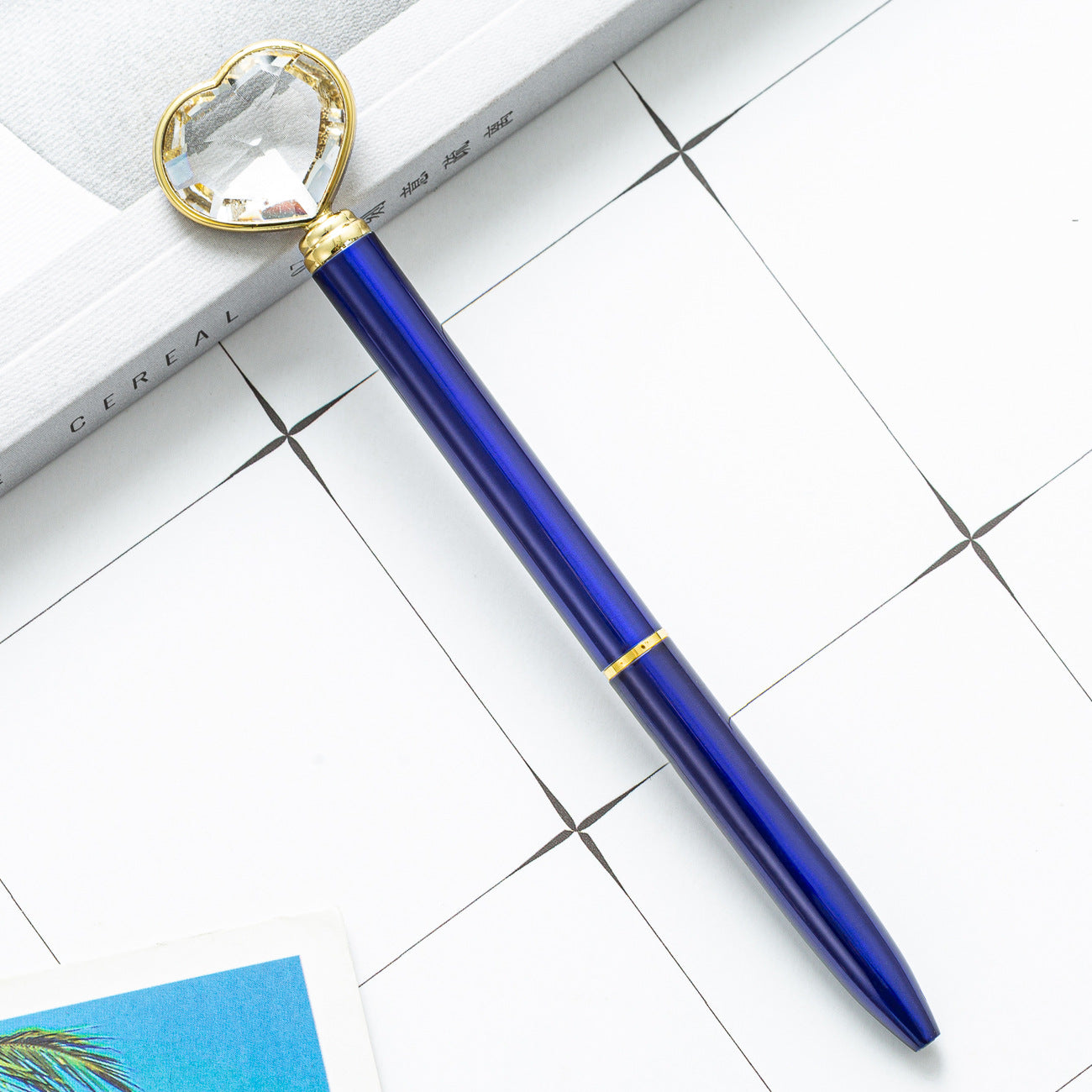 Wholesale Love Diamond Pen Heart Shaped Ballpoint Pen ACC-PN-HuaHao019