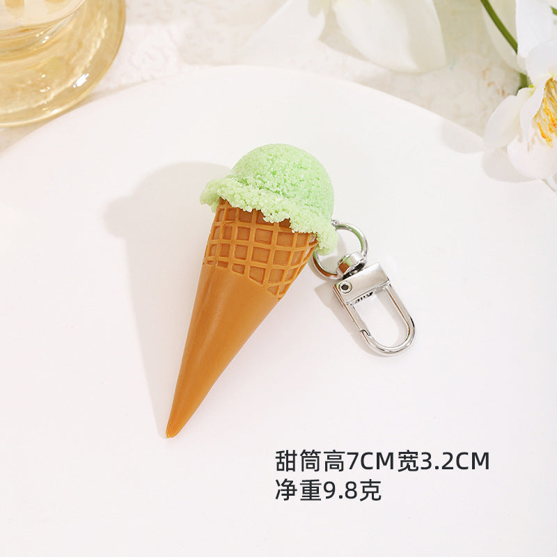 Wholesale Creative ice cream keychains