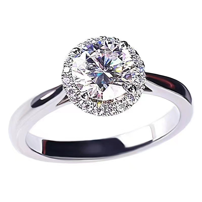 Wholesale  Platinum 50 Points Diamond Ring