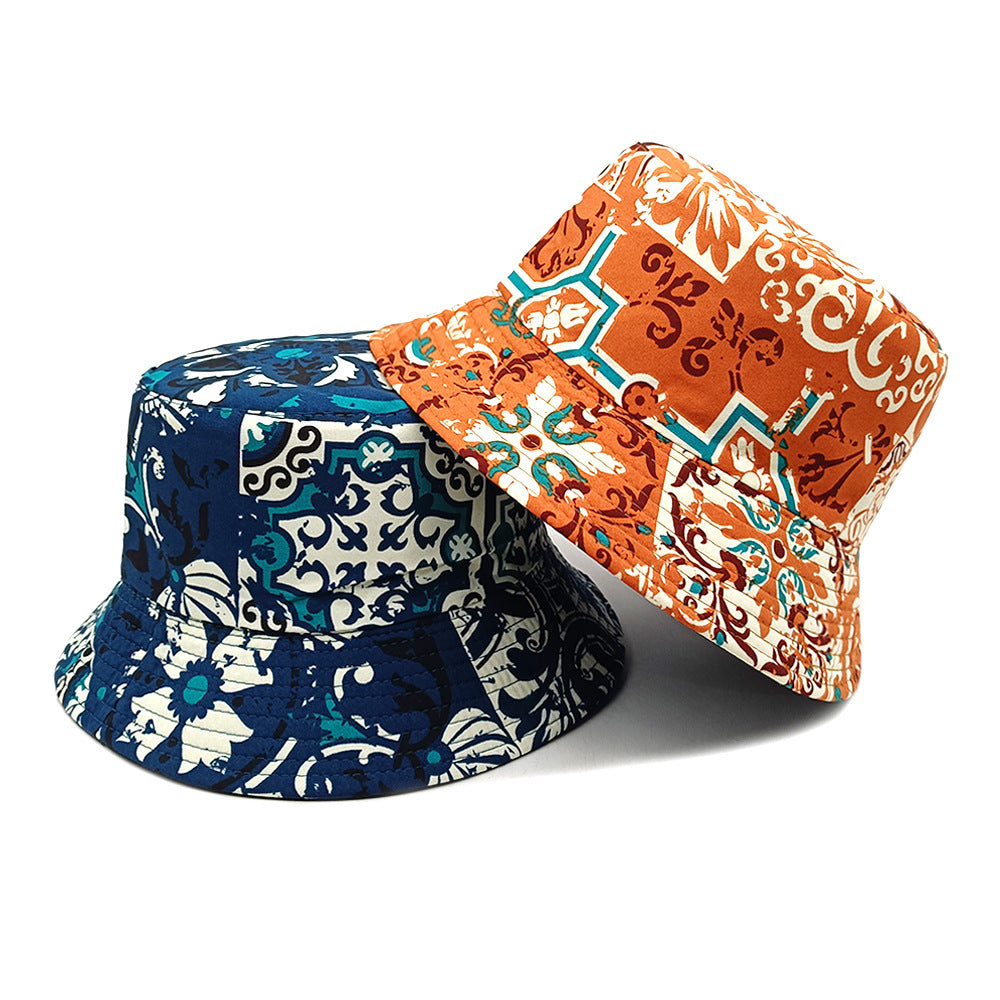 Wholesale Bohemian style double-sided fisherman hat bucket hat