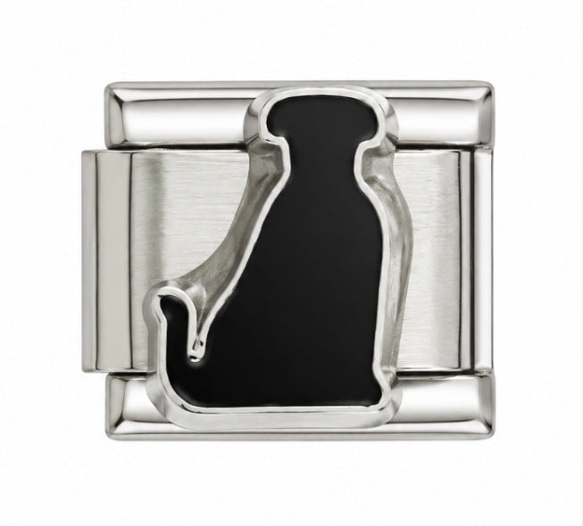 Wholesale Stainless Steel Italian Style Modular Dog Paw Animal Series Bracelet Fashion Accessory Gift