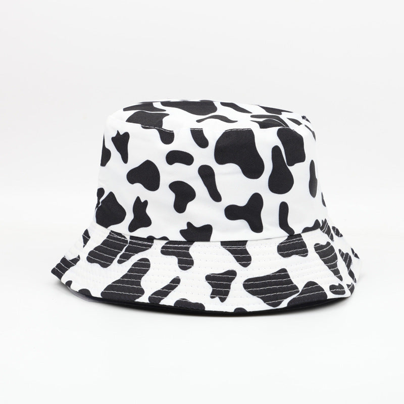 Wholesale  Cow Zebra Fisherman Hat Retro Sun Hat Bucket Hat