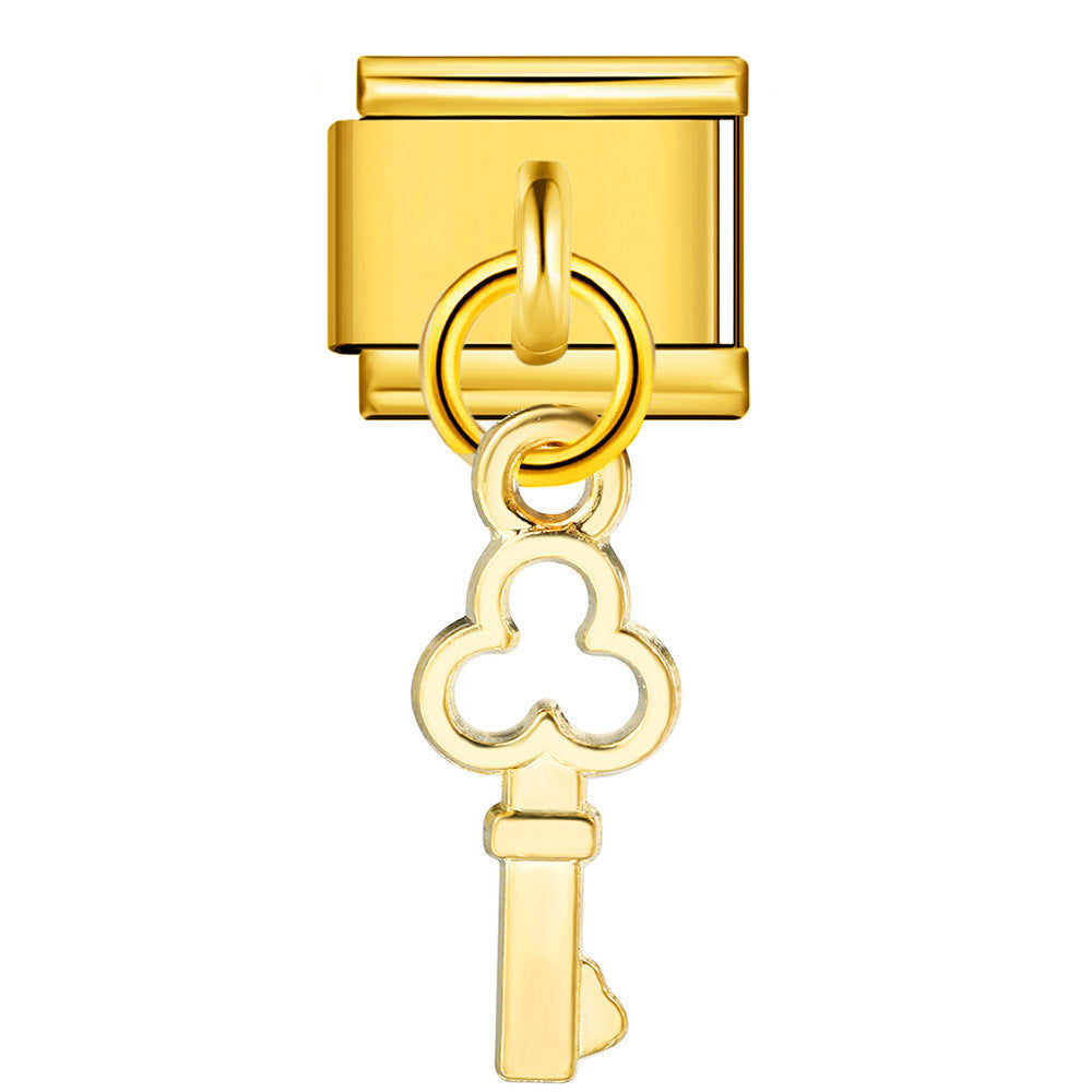 Wholesale Italian Charm Bracelet Single Hook Pendant Series Stainless Steel Composable Bracelet