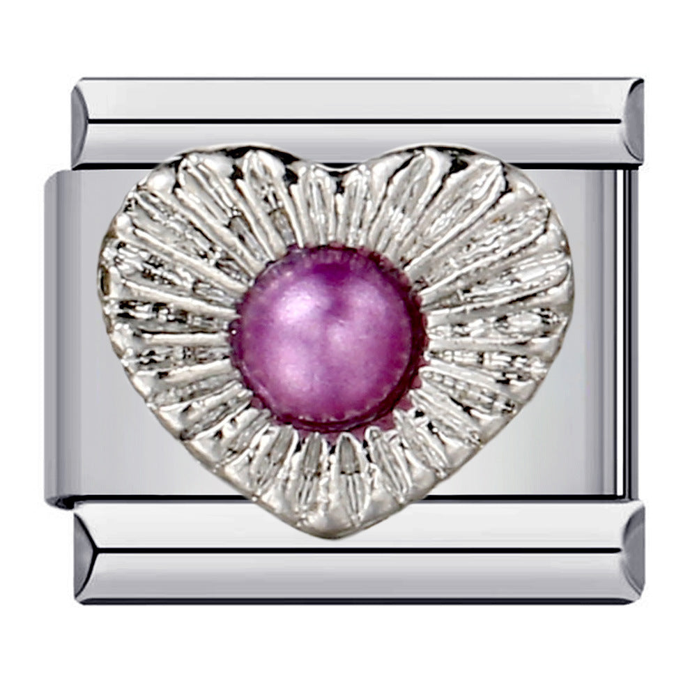 Wholesale  Italian Charm Bracelet 9mm DIY  Welded Oil Drip Creative Stainless Steel Composable Bracelet