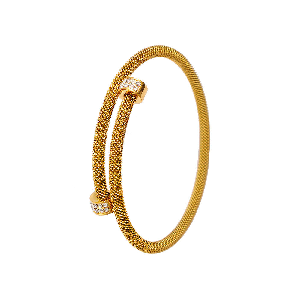 Wholesale Stainless Steel Open Bracelet C Shape Earrings ACC-BT-Yueshi007