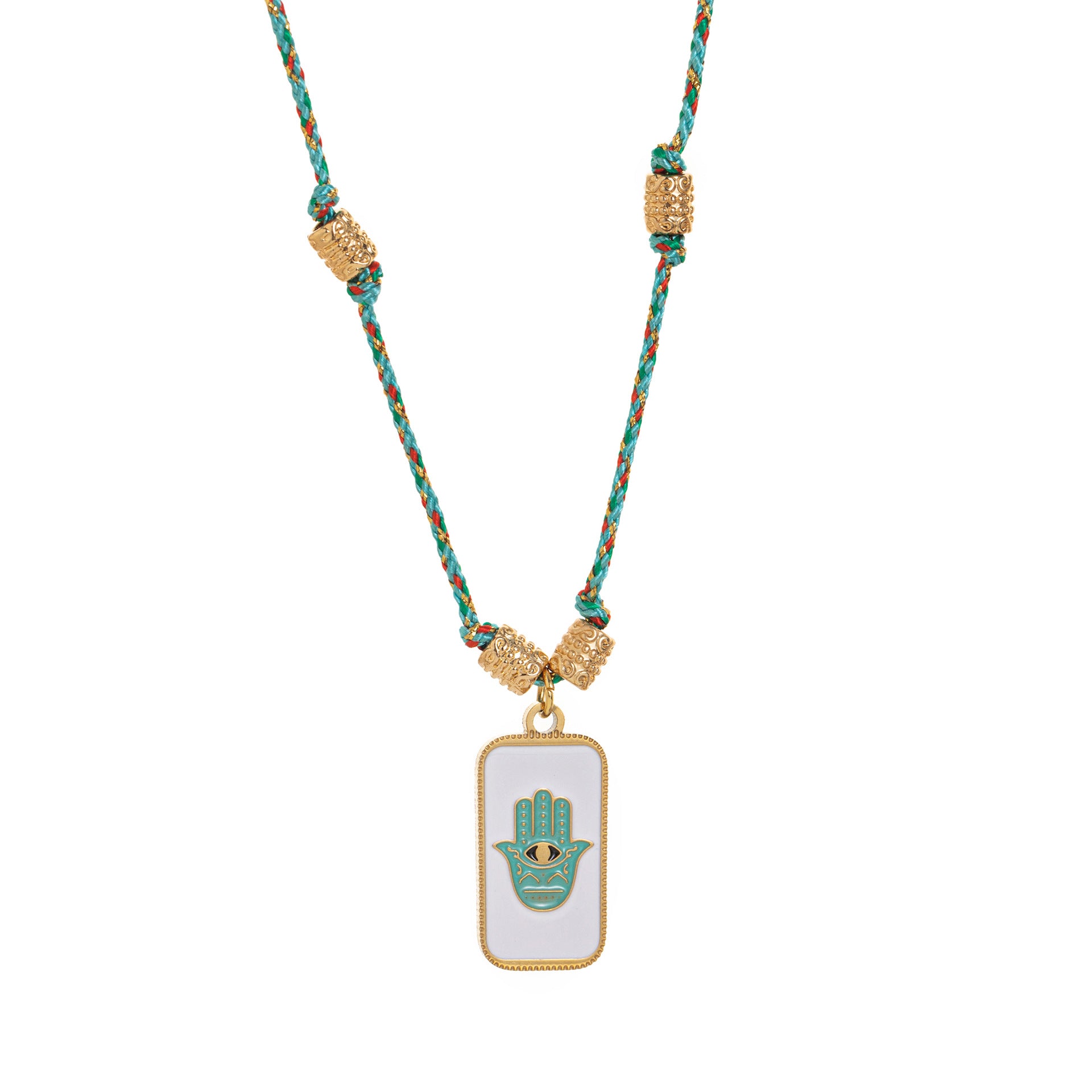 Wholesale Titanium Steel Necklace Colored Oil Drop Tarot Bohemian Necklace