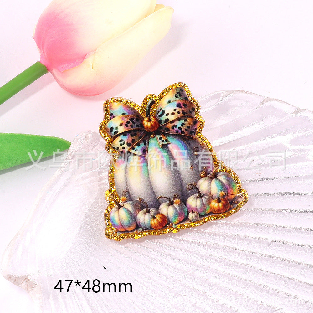 Wholesale 10pcs DIY Flatback Cartoon  Acrylic Flatback Badge Reels Retractable Keychain DIY Accessories