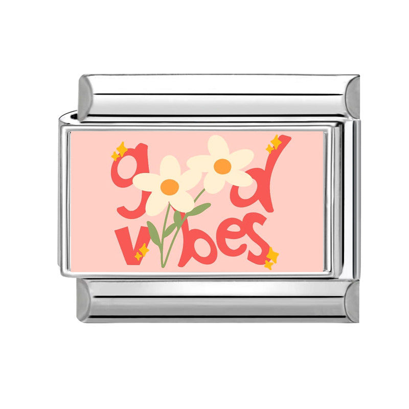 Wholesale 9mm Italian Charm Starter Bracelets DIY square Single Section Creative Stainless Steel Composable Bracelet